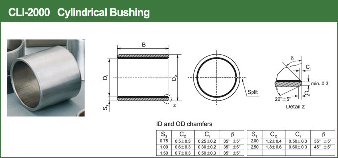 CLI-2000 cylindrical bush