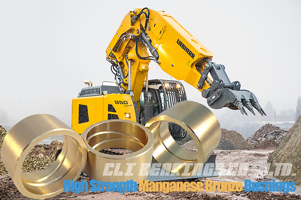 casting C83600 manganese bronze bushings for liebherr excavator  bulldozer earthmover crawler backhoe dock mechanism farm machines