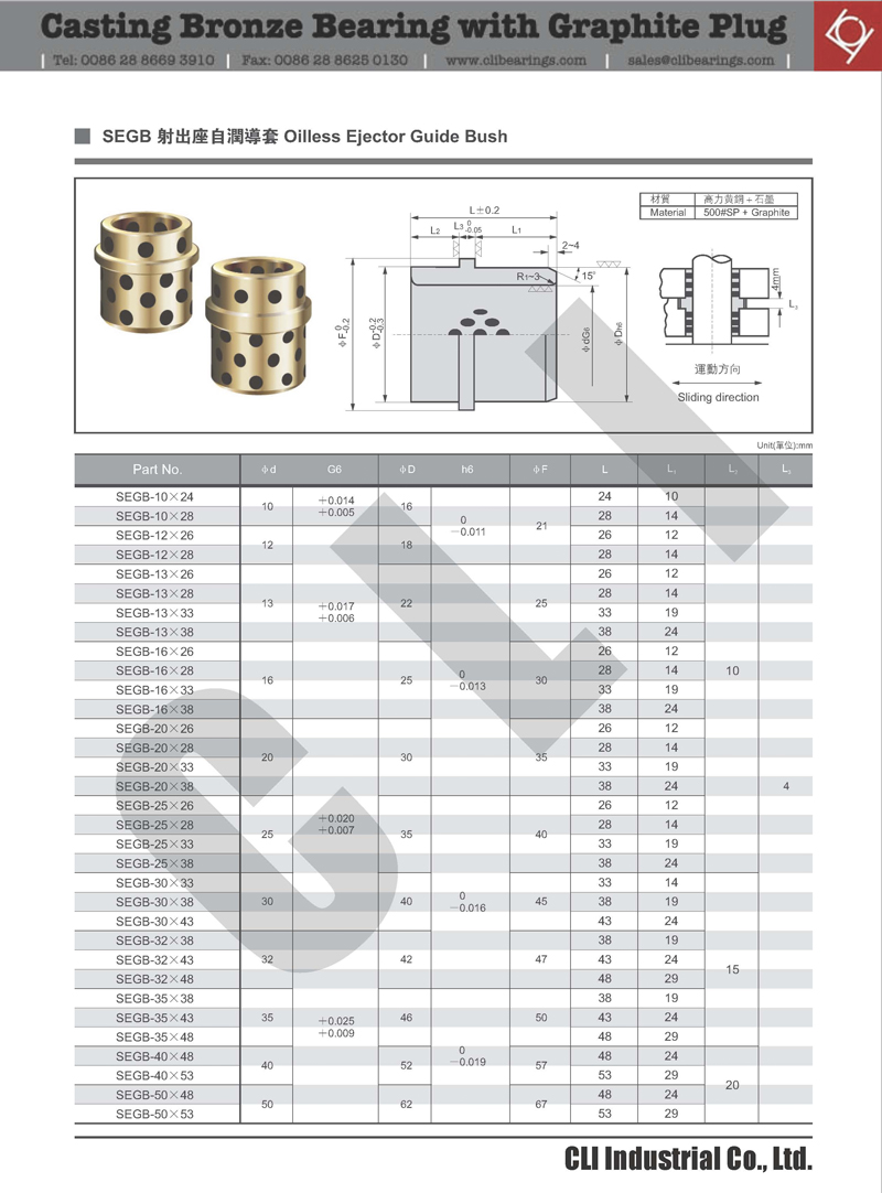 SEGB Ejector Guide Bush