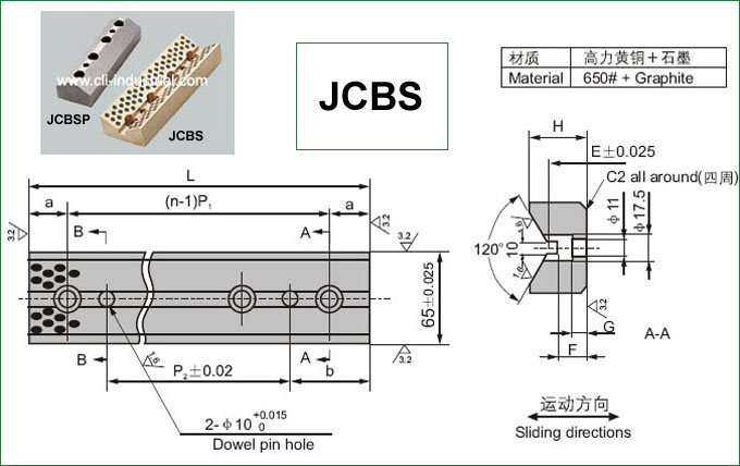 JCBS Oilless Cam Side Block