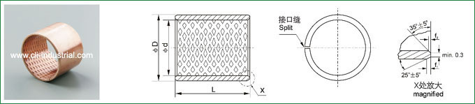 CLI-090 Wrapped Bronze Bushing