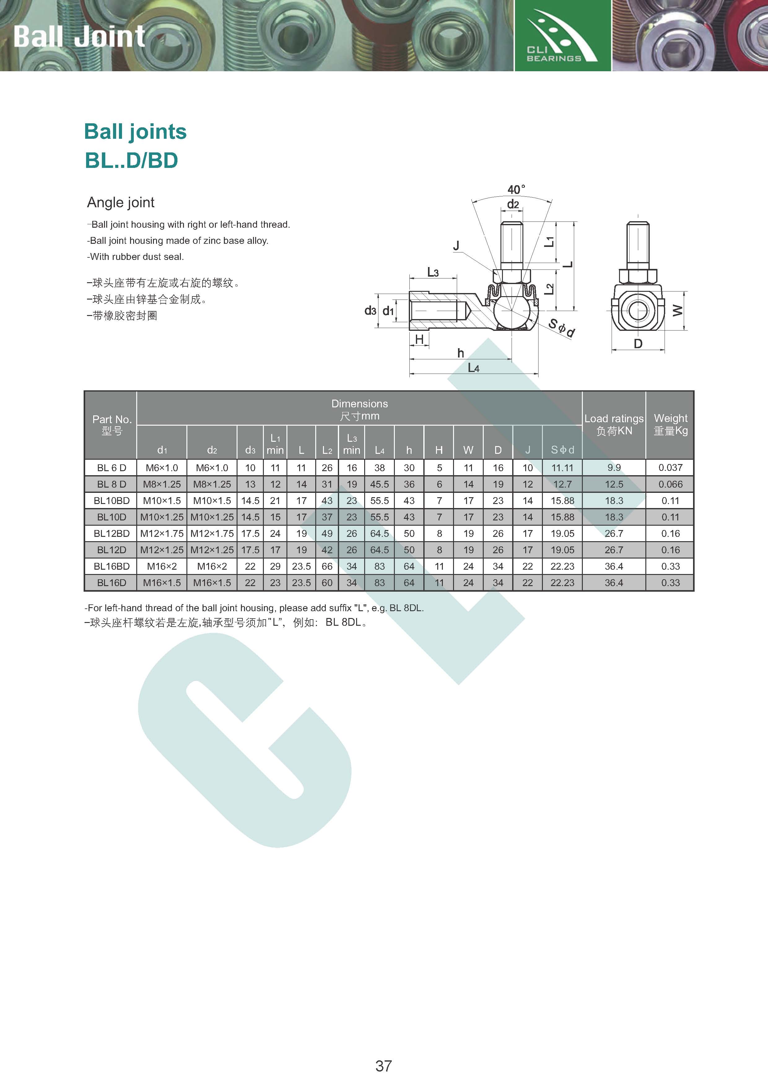 BL..D/BD BALL JOINT